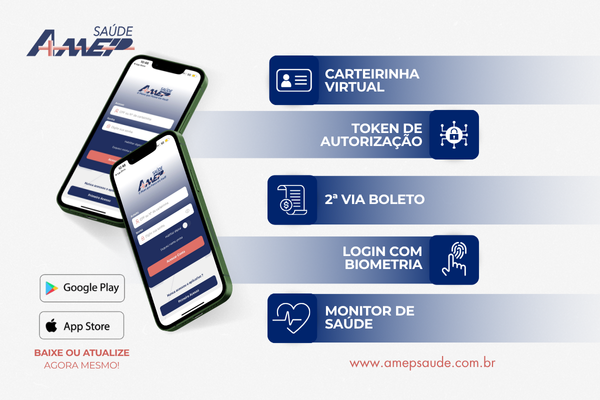 Novo app Amep Saúde